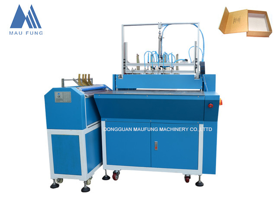 Macchina per incollaggio di carta semiautomatica Gioielleria Regalo Scatola rigida Macchina per fare 5 pezzi Scatola di cartone Macchina per fare MF-SCM500A