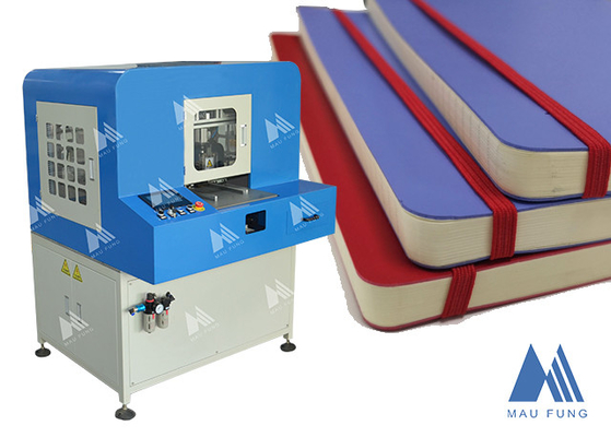 Macchina di inserimento di nastro elastico per notebook semiauto, macchina di legatura di nastro per diari MF-SEM450