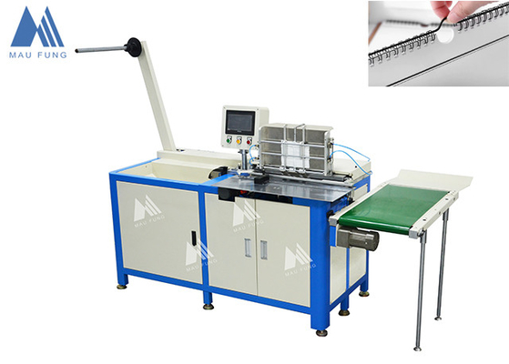 Semi-Auto Spiral Double Twin Wire Binding Machine Per Calendario di appendiabiti per notebook MF-SDM520