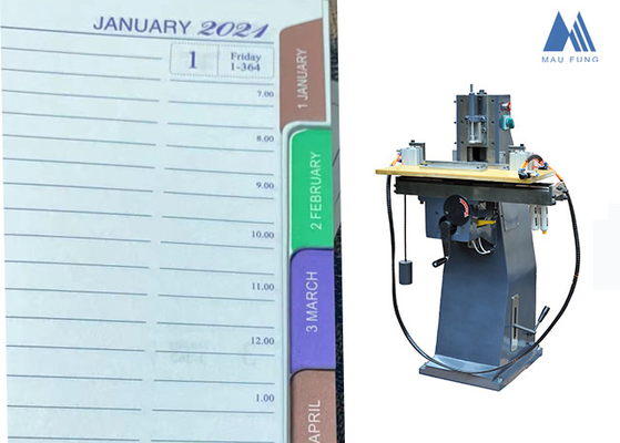 Wire O Notebook Edge Index Tab Cutting Machine per la fabbrica di notebook MF-CIM210