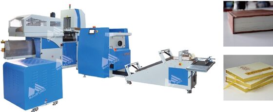 Macchina automatica per rilegatura quaderni con velocità di 600 pezzi/ora 380V 9KW Macchina automatica per l'incassatura di libri con copertina rigida