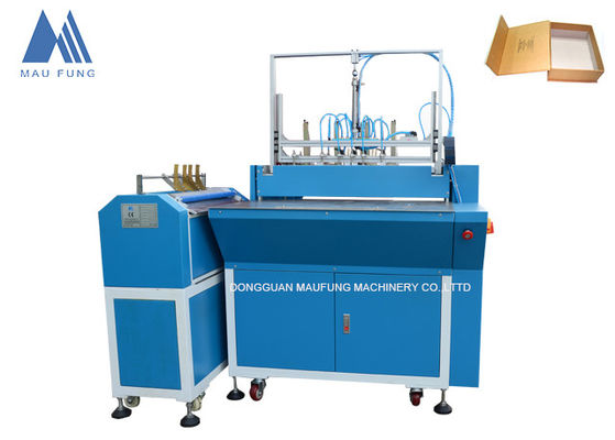 Macchina per incollaggio di carta semiautomatica Gioielleria Regalo Scatola rigida Macchina per fare 5 pezzi Scatola di cartone Macchina per fare MF-SCM500A