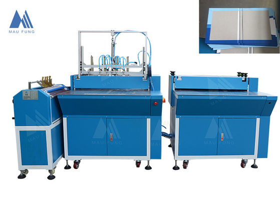 Macchina di avvolgimento in cartone grigio a doppia stazione per la fabbricazione di custodie per libri MF-SCM500A2