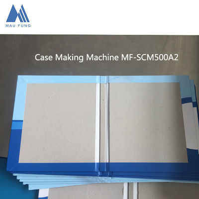 Macchina di avvolgimento in cartone grigio a doppia stazione per la fabbricazione di custodie per libri MF-SCM500A2
